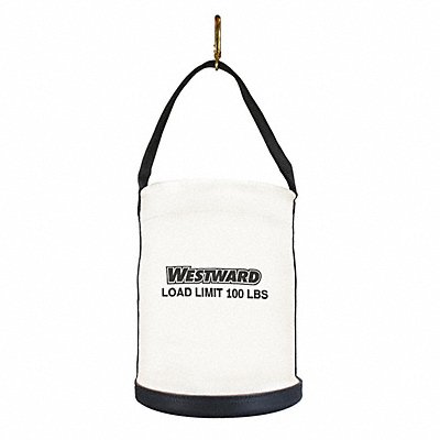 WESTWARD 53JW40 Bucket Bag Canvas Straight Wall OffWhite