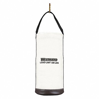 WESTWARD 53JW41 Bucket Bag Canvas Straight Wall OffWhite