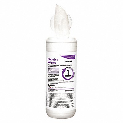 DIVERSEY 100850922 Disinfecting Wipes 60 ct Canister PK12