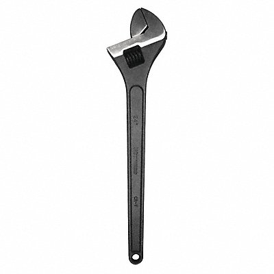 WESTWARD 53KA28 Adjustable Wrench Steel Black Phspht 24-3/64