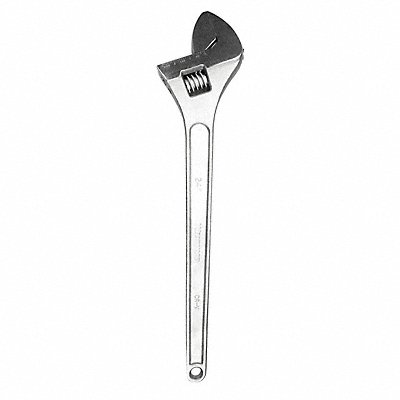 WESTWARD 53KA29 Adjustable Wrench Steel Chrome 24-3/64