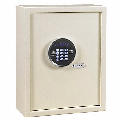 GLOBAL SAFE 824OffWhite55 Hotel Safe White Net 35.2 lb Steel