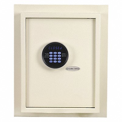 GLOBAL SAFE 824OffWhite65 Hotel Safe White Net 35.2 lb Steel