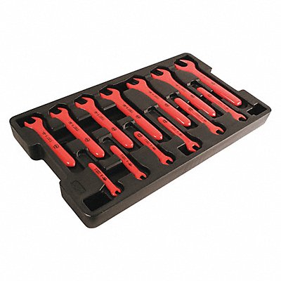 WIHA 20196 Opn End Wrench St #Pcs 13 SnglEnd