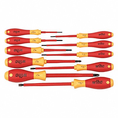 WIHA 32093 Insulated Screwdriver Set NmPcs10