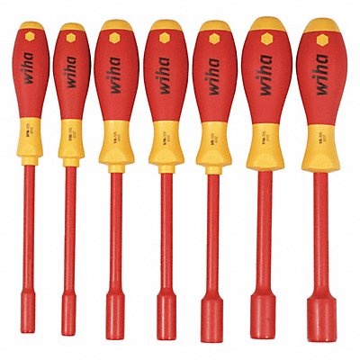 WIHA 32294 Solid Round Shank Nut Driver Set
