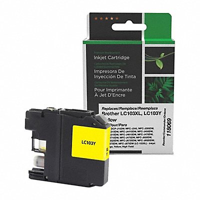 CLOVER CIGLC103Y Ink Cartridge Yellow Remanufactured