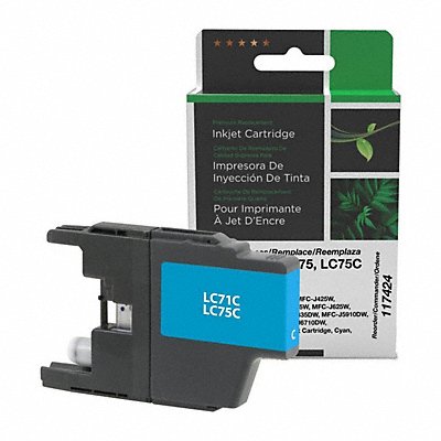 CLOVER CIGLC75C Ink Cartridge Cyan Remanufactured