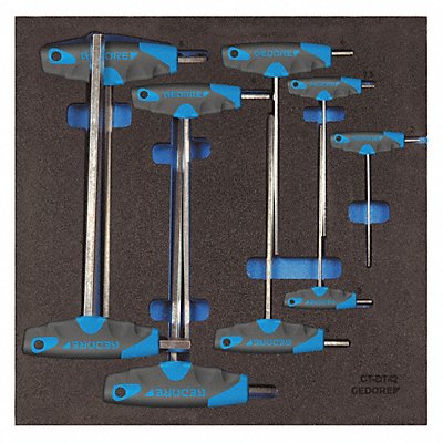 GEDORE 1500CT2DT2142 Hex Key Set T 5 63/64 to 9 3/8