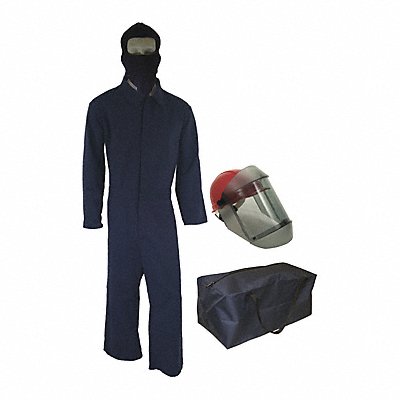 OBERON COMPANY TCG2PCKENBM Arc Flash Suit Kit Navy Blue M