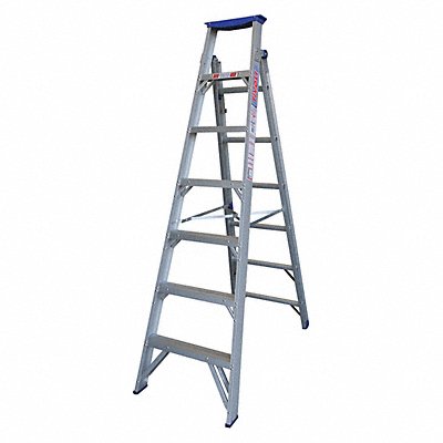 TIVOLI PRODP7 Dual Purpose Ladder 7 ft H Aluminum
