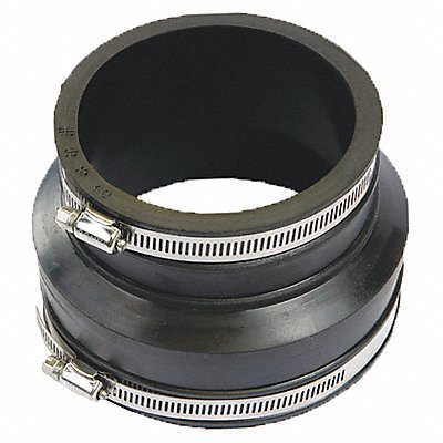 GRAINGER DX100264 Flexible Coupling PVC 6 x 4 in Pipe Size