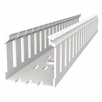 THOMAS  BETTS TYD2X3WPW6 Wiring Duct Wide Slot Wall White 6 ft L