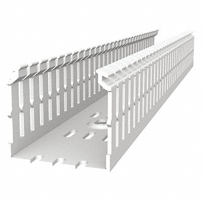 THOMAS  BETTS TYD15X2NPW6 Wiring Duct Narrow Slot Wall Wht 6 ft L