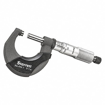 STARRETT T4441XRL1 Outside Micrometer 0 to 1 Range