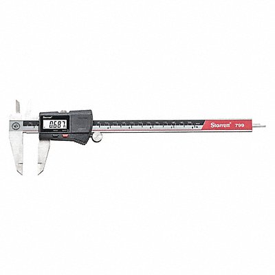 STARRETT EC799B8200WSLC Digital Caliper 0-8 /0-200mm SPC Output