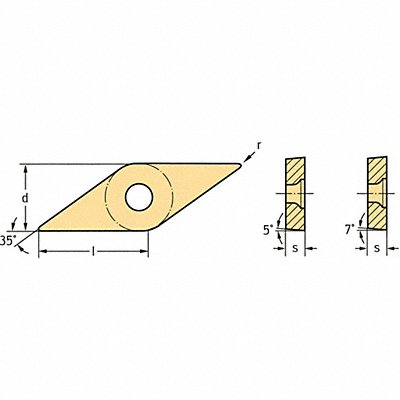 WALTER VALENITE VCMW160412RK6WKK10S Diamond Turning Insert VCMW Carbide