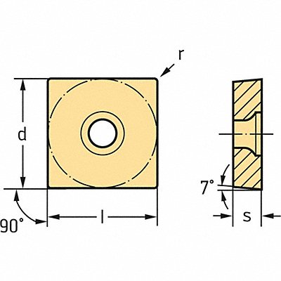 WALTER VALENITE SCGT09T308MM4WSM01 Square Turning Insert SCGT Carbide