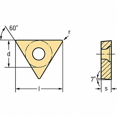 WALTER VALENITE TCGT110204MM4WSM01 Triangle Turning Insert TCGT Carbide