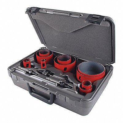 MORSE MHS08E Hole Saw Kit Saw Range 3/4 to 4-3/4