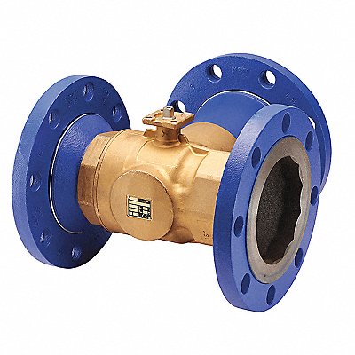 JOHNSON CONTROLS VG18A5PZ HVAC Ball Valve Three-Way Brass 6 in