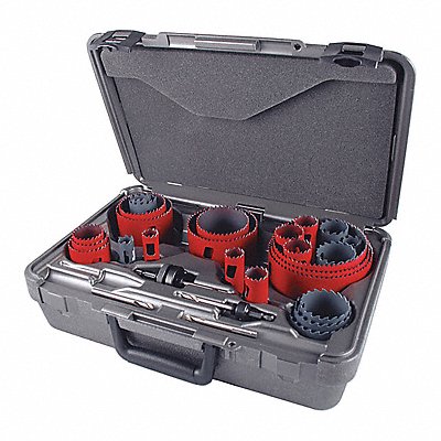MORSE MHSELE01 Hole Saw Kit Saw Range 3/4 to 4-3/4