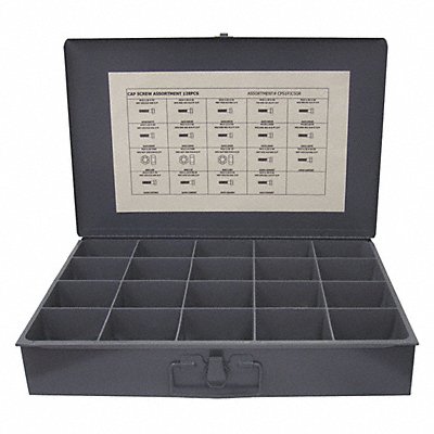 GRAINGER CPS1PJC5GR HexHeadCap Screw Assortment No ofPieces 128