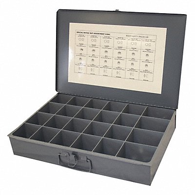 GRAINGER CPS1LAC1GR Nut Asrt Zinc Plated Steel 338PK