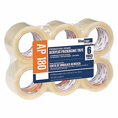 53XM01 SHURTAPE AP180 Packaging Tape Acrylic PK6