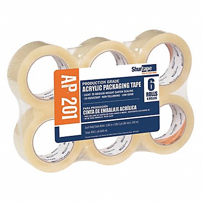 53XM02 SHURTAPE AP201 Packaging Tape Acrylic PK6