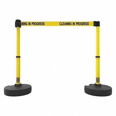 BANNER STAKES PL4288 PLUS Barrier Set X2 Clean in Prgress Yellow