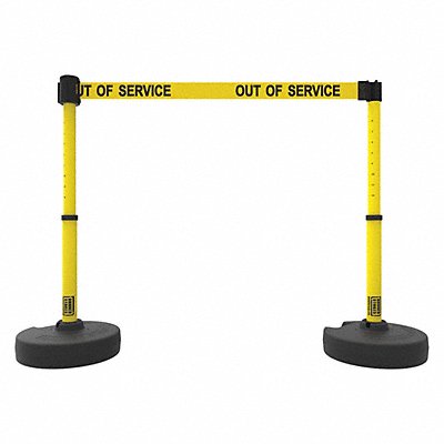 BANNER STAKES PL4289 PLUS Barrier Set X2 Out of Service Yellow