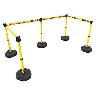 BANNER STAKES PL4583 PLUS Barrier Set X5 Double-Sided Caution