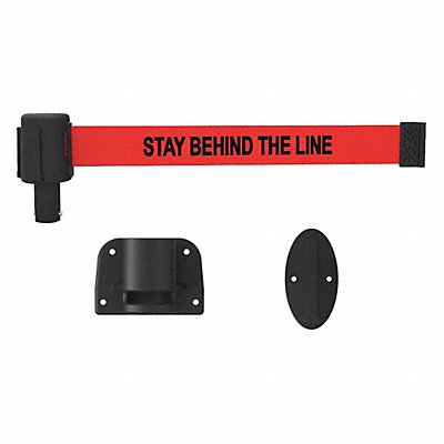 BANNER STAKES PL4125 Belt Barrier Matte Red Belt