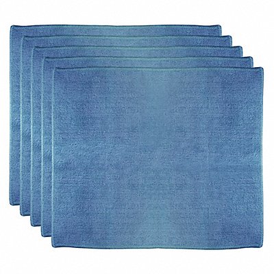 ABILITY ONE 7920010000000 Microfiber Cloth 12 x 14 Blue PK5