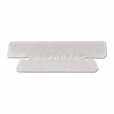 53YJ39 ABILITY ONE 7510010000000 Hanging Folder Insert Plastic Clear PK25