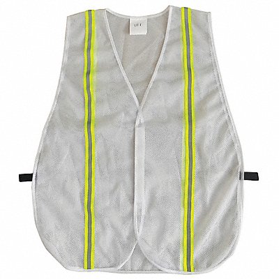 CONDOR 53YL97 J6025 Back Stp Vest Unrated White Univ