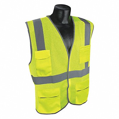 CONDOR 53YM22 J6026 High Visibility Vest Yllw/Green 2XL/3XL