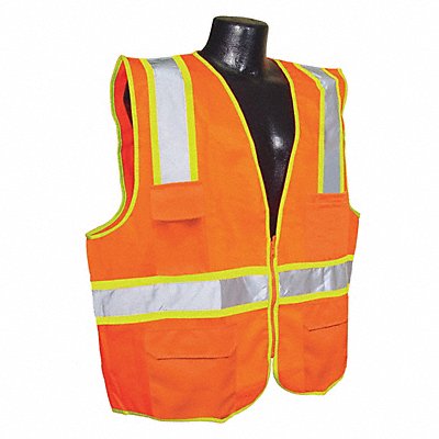 CONDOR 53YM40 J6028 High Visibility Vest Orange/Red S