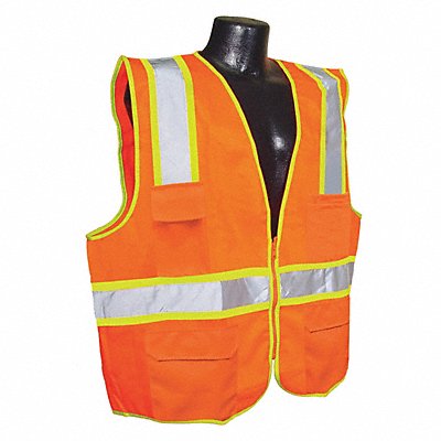 CONDOR 53YM41 J6028 High Visibility Vest Orange/Red M