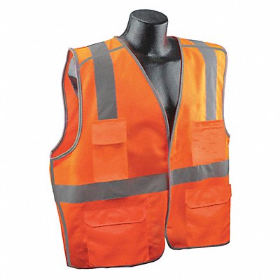 CONDOR 53YN07 J6033 High Visibility Vest Orange/Red 2XL/3XL