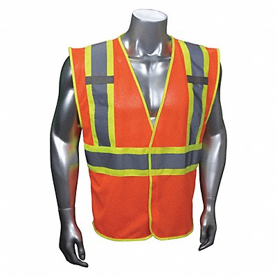 CONDOR 53YN45 J6037 High Visibility Vest Orange/Red S/M