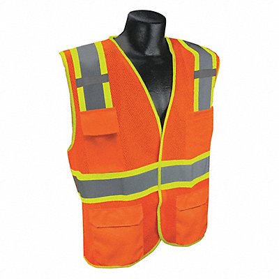 CONDOR 53YN53 J6038 High Visibility Vest Orange/Red S/M