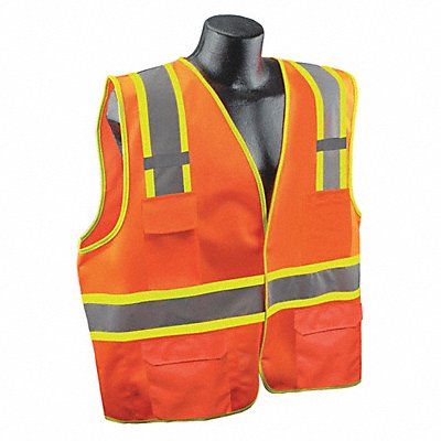 CONDOR 53YN62 J6039 High Visibility Vest Orange/Red L/XL