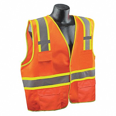 CONDOR 53YN63 J6039 High Visibility Vest Orange/Red 2XL/3XL
