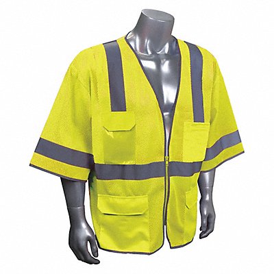 CONDOR 53YN82 J6040 High Visibility Vest Yellow/Green 3XL