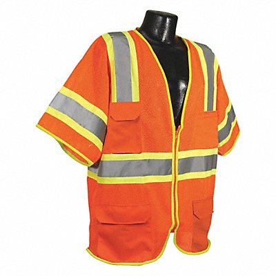 CONDOR 53YN85 J6041 High Visibility Vest Orange/Red S