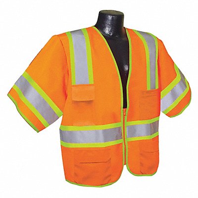 CONDOR 53YP34 J6047 High Visibility Vest Orange/Red S