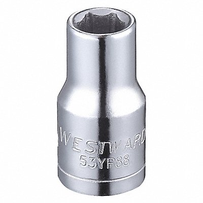 WESTWARD 53YP88 Socket Steel Chrome 5.5 mm