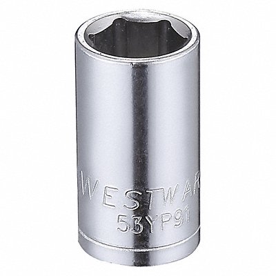 WESTWARD 53YP91 Socket Steel Chrome 8 mm